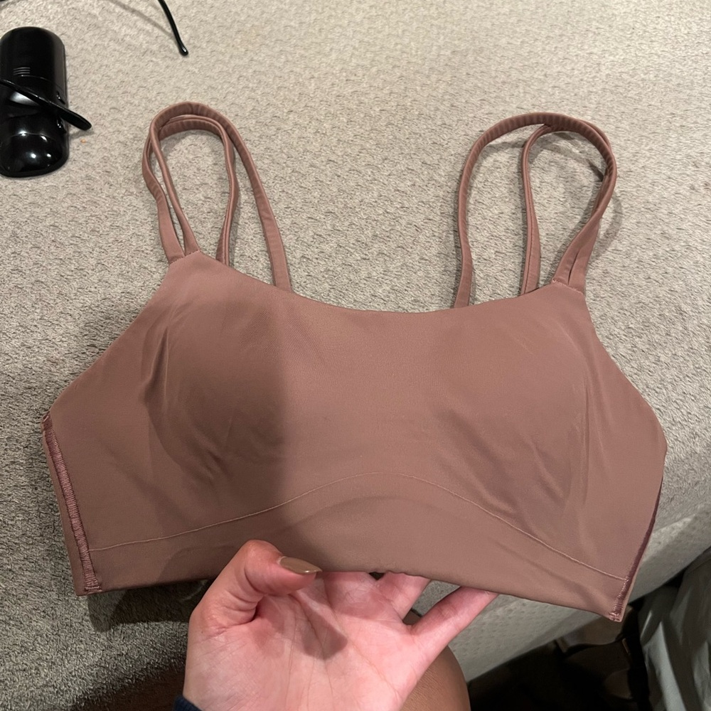 Lululemon Tan Sports Bra Seamless Comfort